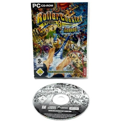 RollerCoaster Tycoon 3: Soaked! PC CD gereinigte Hülle ohne Handbuch Deutsch