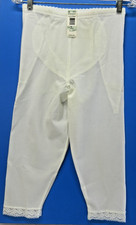 Vtg FLEXEES 6415 Shaper Long Leg Girdle Pants Liner Leggings White Sz 36