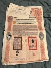 £100 Chinese Canton Kowloon Railway Loan 1907 bond