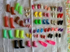 Vintage and Modern Lot of 34 Pair of Barbie and/orClone Doll Shoes, Heels, Boots