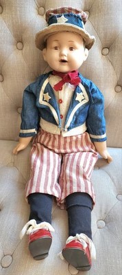 A.M Germany Bisque Miss Fannie Tureon's 2002 Americana Sammy Doll 30''