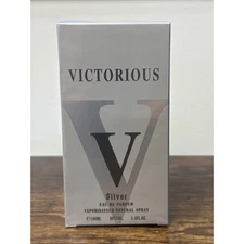 Victorious Silver By Tiverton For Men Eau De Parfum Spray 3.4 oz 100 ml Sealed