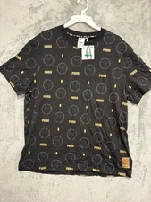 Puma X Haribo Aop Tee Men's Sports Casual Comfort Cotton T-Shirt Black Soccer L