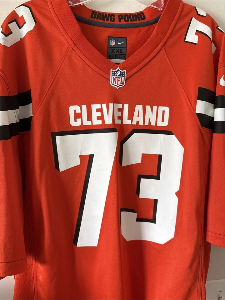 Camiseta deportiva para hombre auténtica Nike Joe Thomas #73 Cleveland Browns talla 2XL - naranja nueva sin etiquetas Foto 2 de 4
