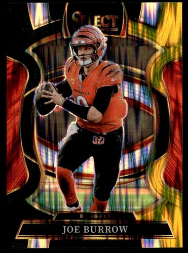 2025 Panini Select Black & Gold Shock Joe Burrow #57