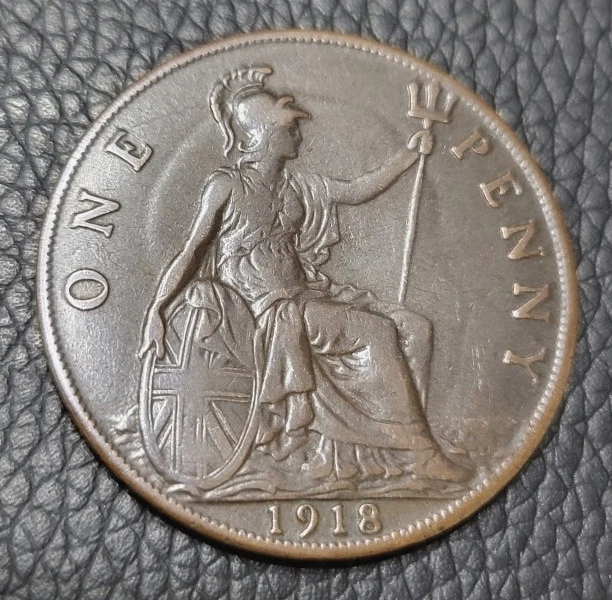 【希少】エラー？イギリスハーフペニー1918 希少】エラー？イギリスハーフペニー1918 希少】エラーコイン