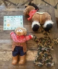 VTG ‘85 Boy Cabbage Patch Doll Blonde Hair Blue Eyes Pacifier & Show Pony Camo