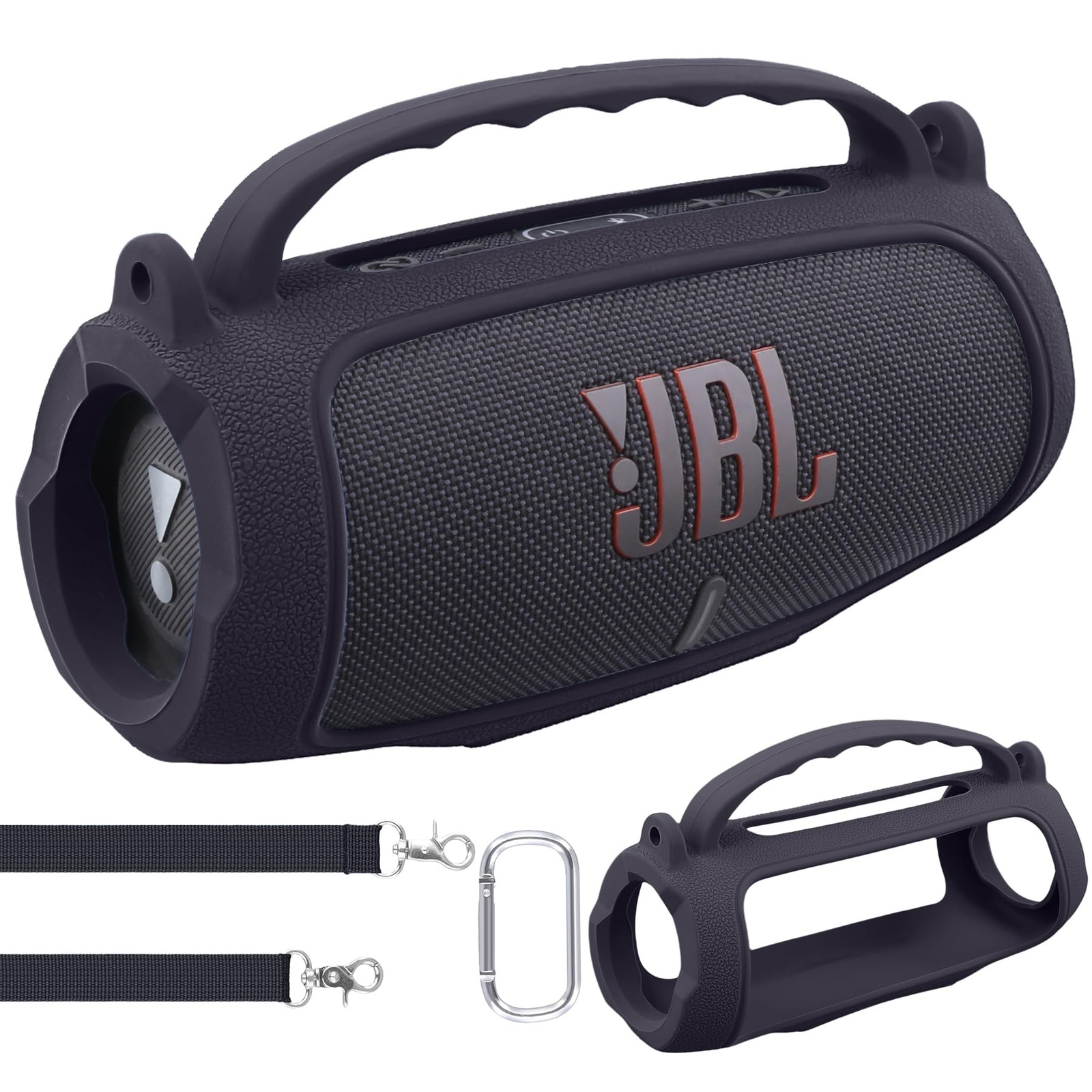 Étui de protection en silicone pour enceinte JBL Charge 5 noir