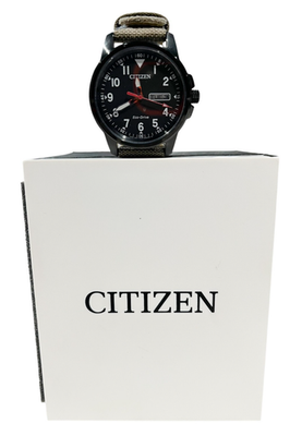 CITIZEN Eco-Drive Weekender Garrison Men's Black Wrist Watch