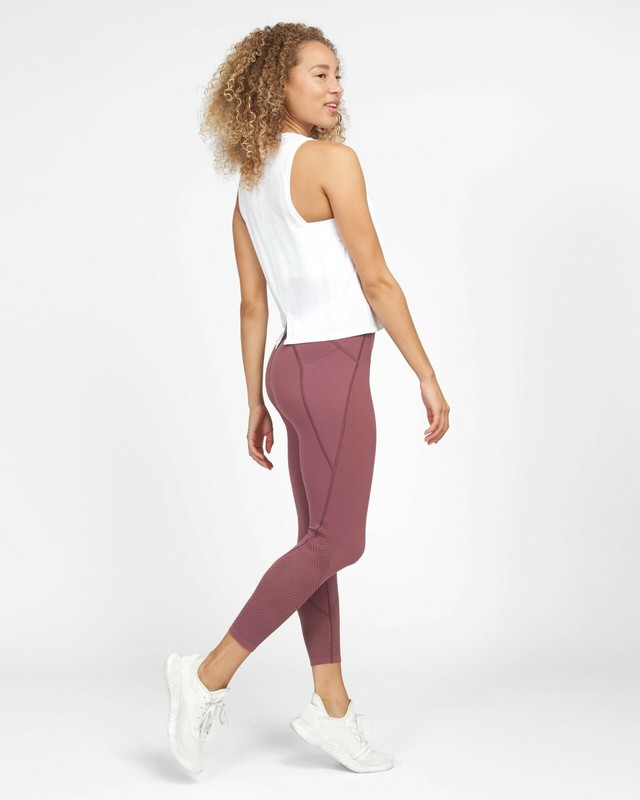 Spanx "Midnight Rose" Every.Wear Laser Wave 7/8 Leggings – New With Tags