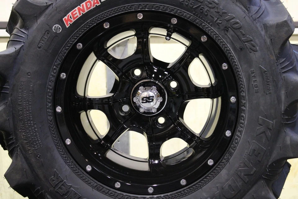 YAMAHA BIG BEAR 400 SRA 25" EXECUTIONER ATV TIRE & COBRA BLK WHEEL KIT SRA1CA - Image 4 of 4