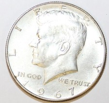 1964 to 1970 USA Silver Kennedy Commemorative Half Dollars Very Fine or Better