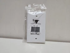 STEREN 300-214WH White Standard 4C 2 Tel Wall Plate Jack