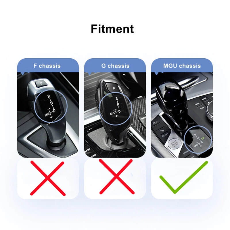 3er Set Kristall Schaltknauf Hebel für BMW 3 4 X3 X5 X6 X7 Z4 MGU Modell G20  - Bild 2 von 4