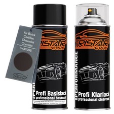 Autolack Spraydosen Set für Buick Cadillac WA709S Dark Labyrinth Gray Metallic