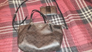 small kelsey satchel in signature canvas