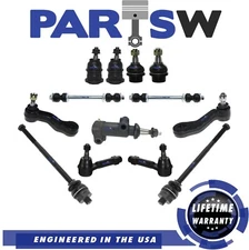 13 Pc Tie Rod Ball Joint Sway Bar Pitman Arm Kit for Chevy GMC Sierra 1500 4x4