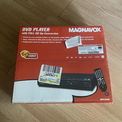 New Magnavox DVD Full HD Player  MDV3300 