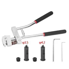 Manual Aluminum Edge Stainless Steel Luminous Word Punching Pliers Round Hole