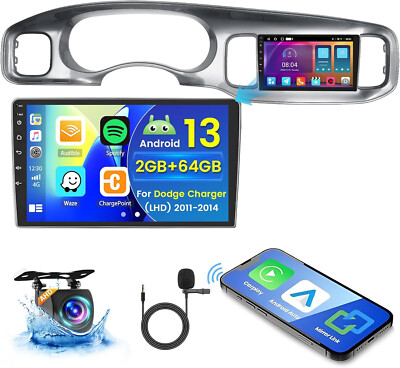 2+64GB Android Car Stereo Radio for 2011-2014 Dodge Charger 9'' Touchscreen