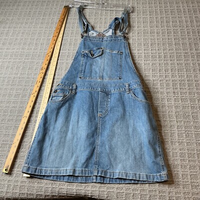 Personal Identity Women's Sleeveless Medium wash Overall Dress Size Unknown
