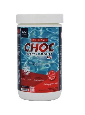 EDG AQUALUX CHLORE RAPIDE Pastilles 20g - 1kg | Chlore Choc Stabilisé - Photo 1/4