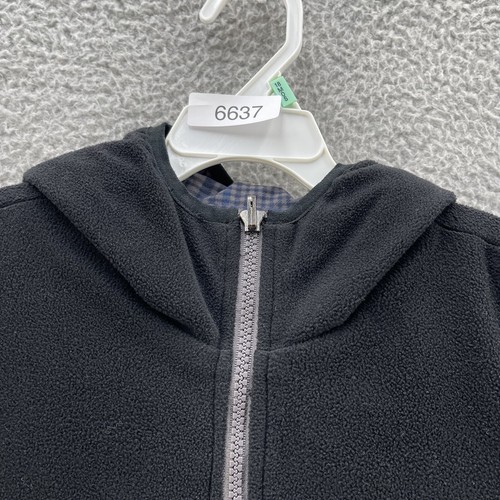 The North Face Belisar Reversible Jacket Boy Small Black Grey Plaid Flightseries - Picture 22 of 22