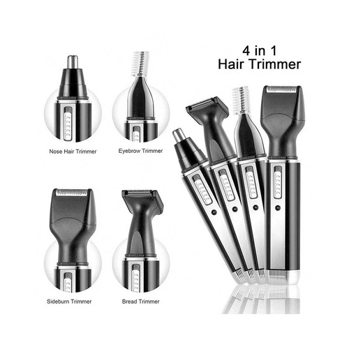Mens 4 In 1 Rechargeable Hair Beard Eyebrow Ear Nose Shaver Trimmer Electric Kit - Picture 6 of 12