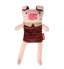 GiGwi Plush Squeaker Dog Toy Interactive Squeaky Chew Toy Long Leg Pig 18*9*4cm