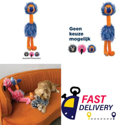 KONG Comfort Jumbo Bird Dog Toy – XL Plush, Squeaker Snuggly, UK