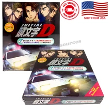 DVD INITIAL D (Stage 1-6)+3 Movies+Extra COMPLETE SET English Dub Ship From USA