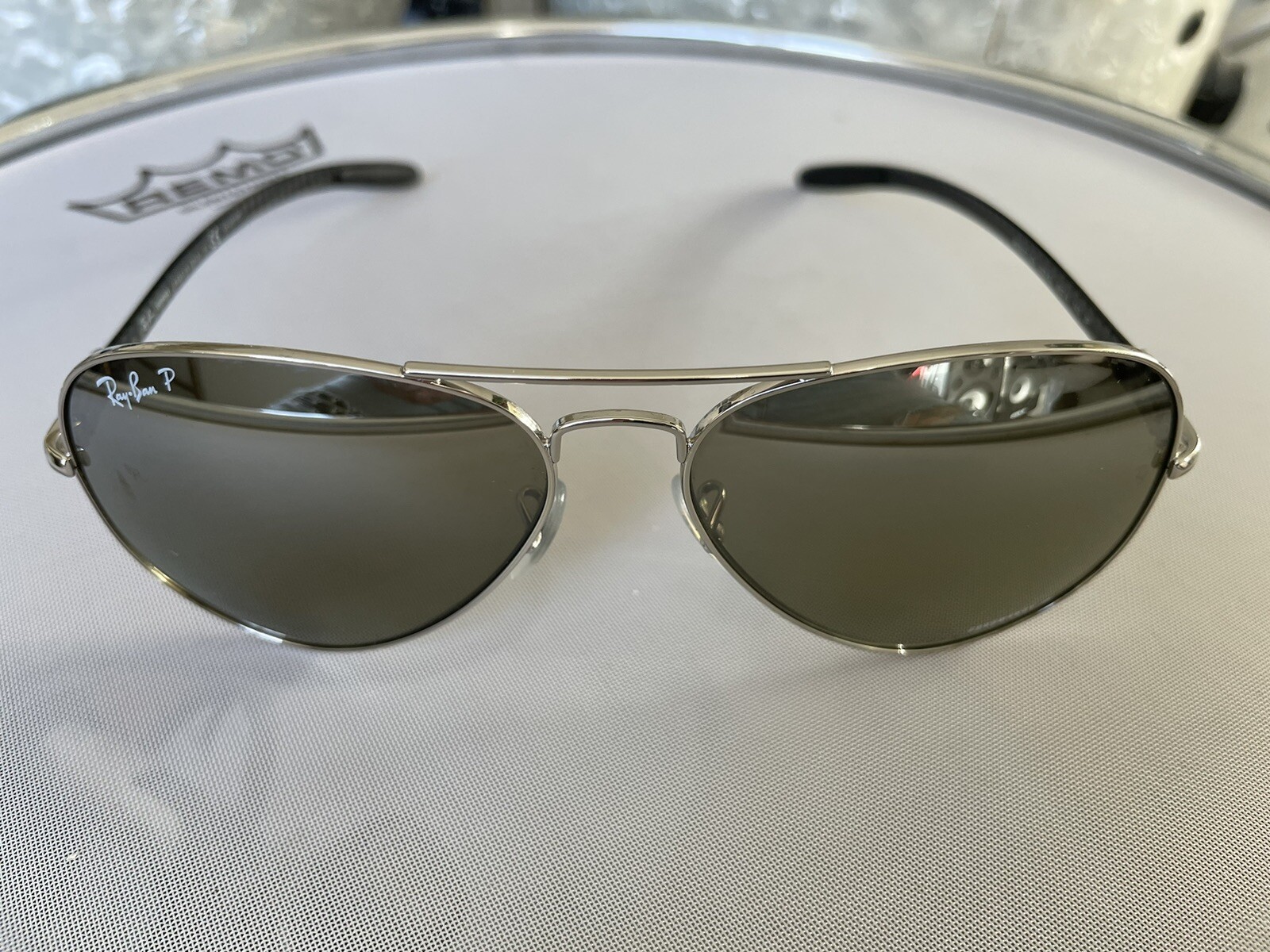 Ray Ban Chromance Aviator Sun Glasses Carbon Fiber Frames eBay