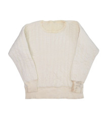 Vintage Lally Sweatshirt Mens Small Quilted Thermal Base Layer Crewneck Waffle