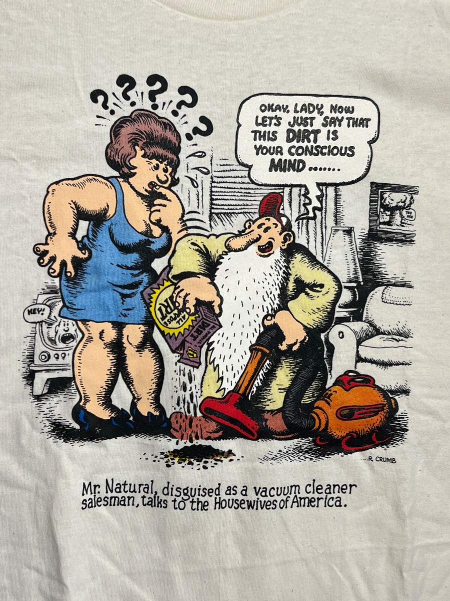 Vintage 1990s MR NATURAL (ROBERT CRUMB) T-Shirt (XL) BRAND NEW 