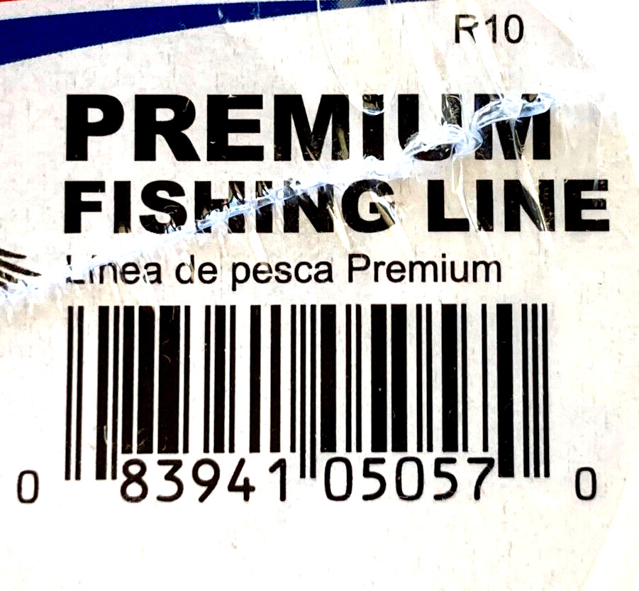 Eagle Claw Premium Fishing Line 10lb Test Clear 1400 Yards Spool - Free Shipping