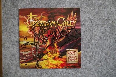 Freedom Call - Land of the Crimson Dawn CD Booklet signed / autograph / signiert
