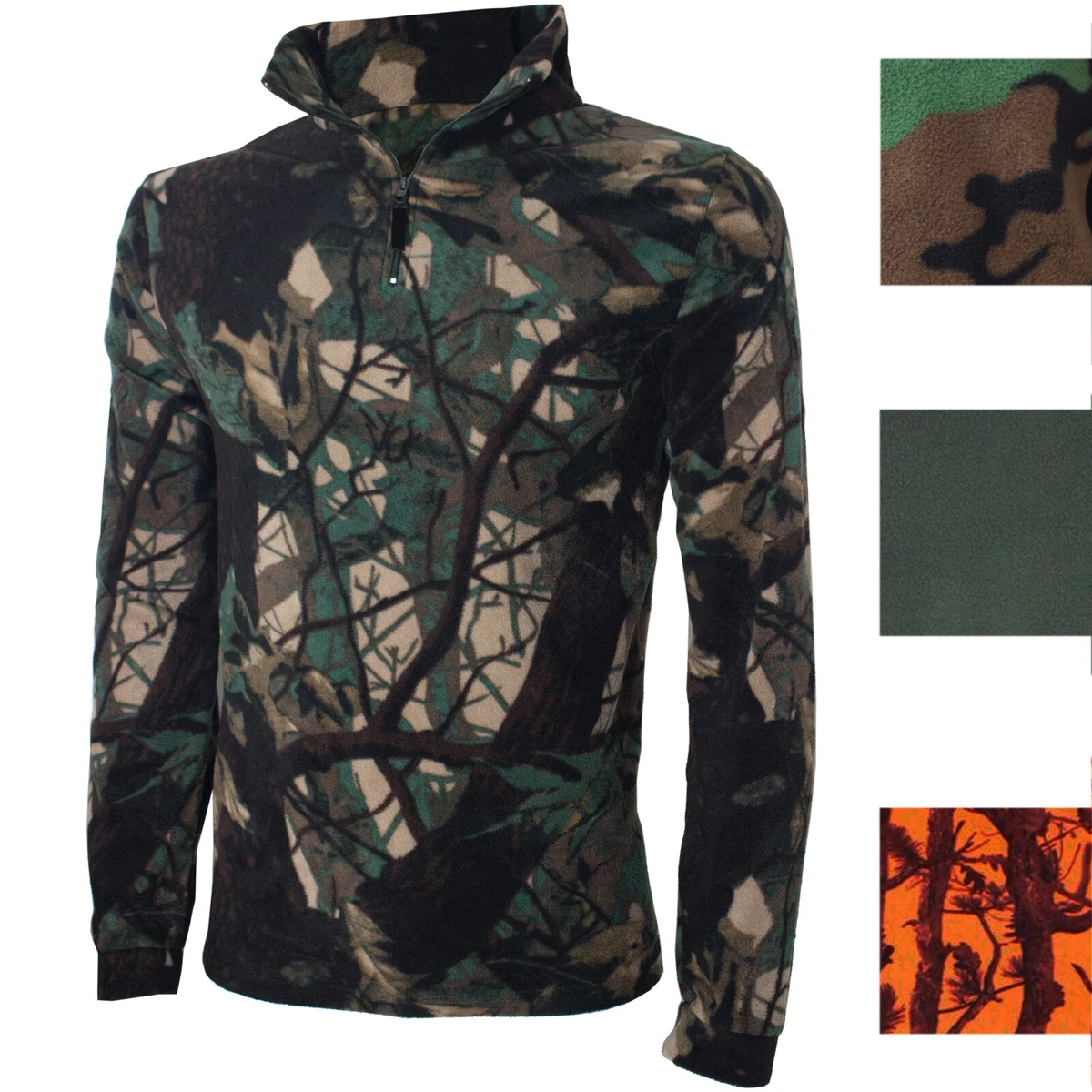 Felpa Con Cappuccio E Zip Divisa Nera/mimetica Leggera Fox - Foto 9