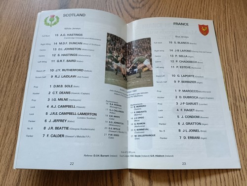 Scotland v France Rugby Programmes 1948 - 2012 - Picture 44 of 66