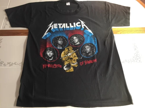 Metallica "Harvester of Sorrow" Vintage Concert Tour T- 1980s vintage concert t-shirt, vintage, single stitch, B+ condition