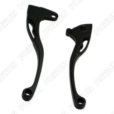 Universal 8MM Motorcycle Handle Front Brake Lever & Clutch Aluminum Alloy PAIR