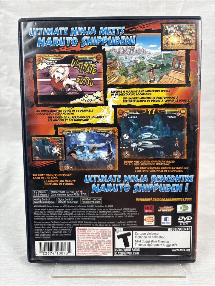 Ultimate Ninja 4: Naruto Shippuden - Sony Playstation 2 PS2 - Completo en caja original Foto 2 de 4