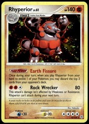 Rhyperior 12/130 Diamond & Pearl Holo Rare
