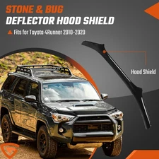 Stone & Bug Deflector Hood Shield Protector Black For Toyota 4Runner Tgmdfufjryf