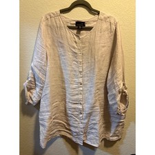 Tahari linen tunic