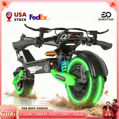 #ad #ad 1200W Electric Scooter Adult 30MPH 40Mile Offroad Foldable All Terrain E Scooter $479.00