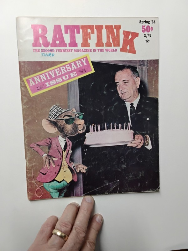 Rat Fink Magazine #2 Rat Finks 2nd Blind Date in Drag Centerfold Feb 1965 Humor