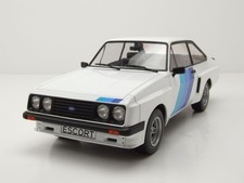 Ford Escort MK2 RS 2000 X-Pack 1977 weiß blau Modellauto 1:18 MCG