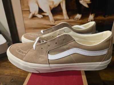 Vans Sk8-Low Incense / Beige Pig Skin Shoes Sneakers VN000BVX4MG