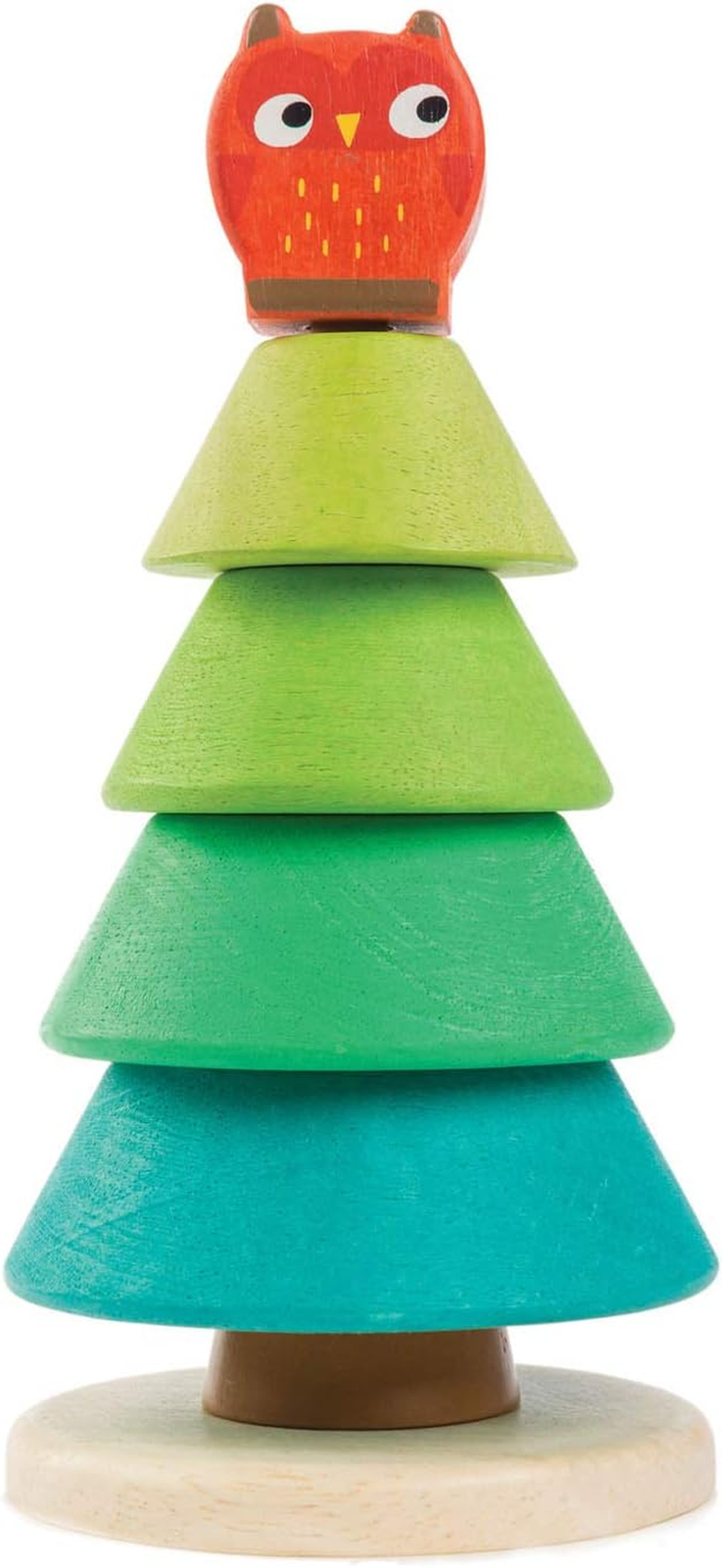 Wooden Stacking Fir Tree Sorter Toy for Toddlers Age 1+