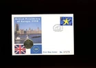 1992 British Presidency of Europe Mercury Coin Cover.